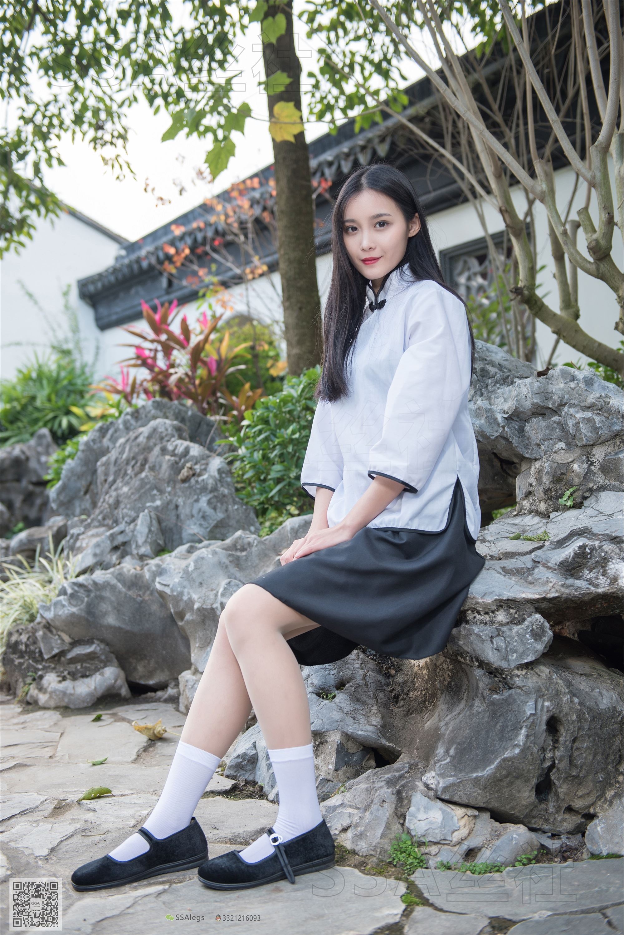 SSA丝社 超清写真 NO.068 君君 民国学妹肉丝白袜